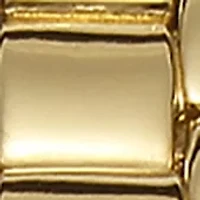 Gold Tone Metalized Bezel Bracelet Watch