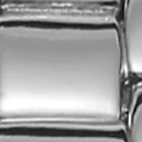 Silver Tone Rose Mettalized Bezel Bracelet Watch