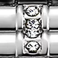 Silver Tone Mini Cushion Bracelet Watch