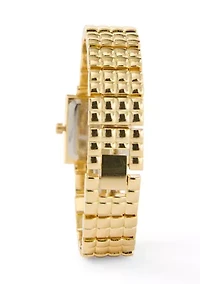  Square Gold Tone Watch
