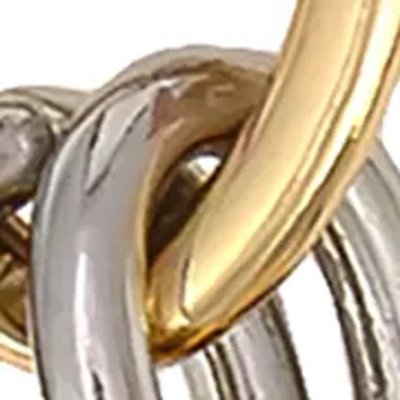 Two-Tone Chain Link Bracelet 