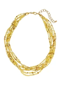 Multi Row Seed Bead Necklace