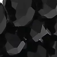 Black 4 Row Beaded Stretch Bracelet