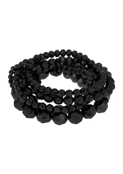 5 Row Beaded Stretch Bracelet