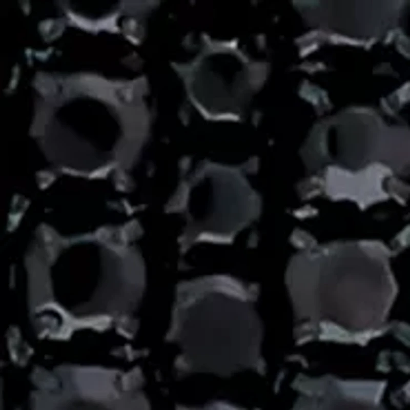 Black Rhinestone Chandelier Drop Earrings