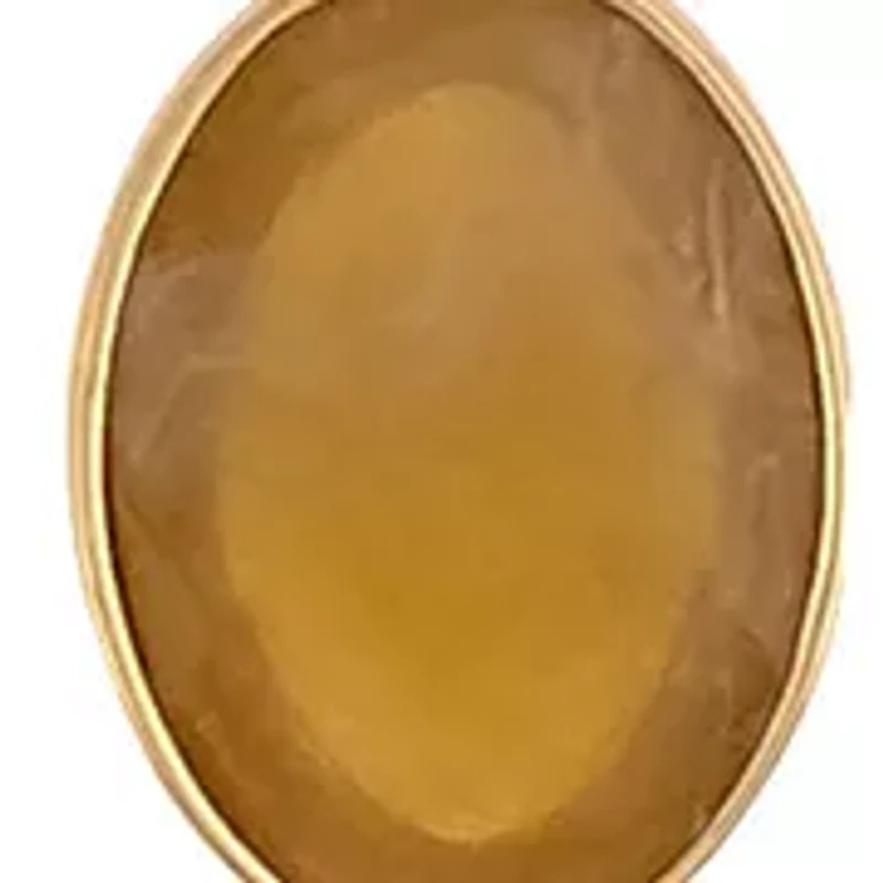 Gold Tone Neckwire Triple Drop Pendant Necklace