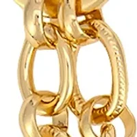Gold-Tone 2-Row Chain Link Necklace 