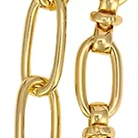 Gold-Tone 2-Row Short Chain Link Necklace 