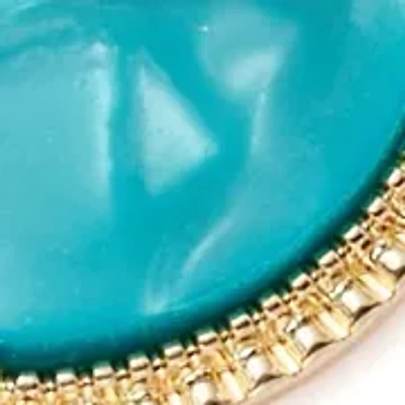 Women's Gold Tone Framed Oval Pendant Necklace