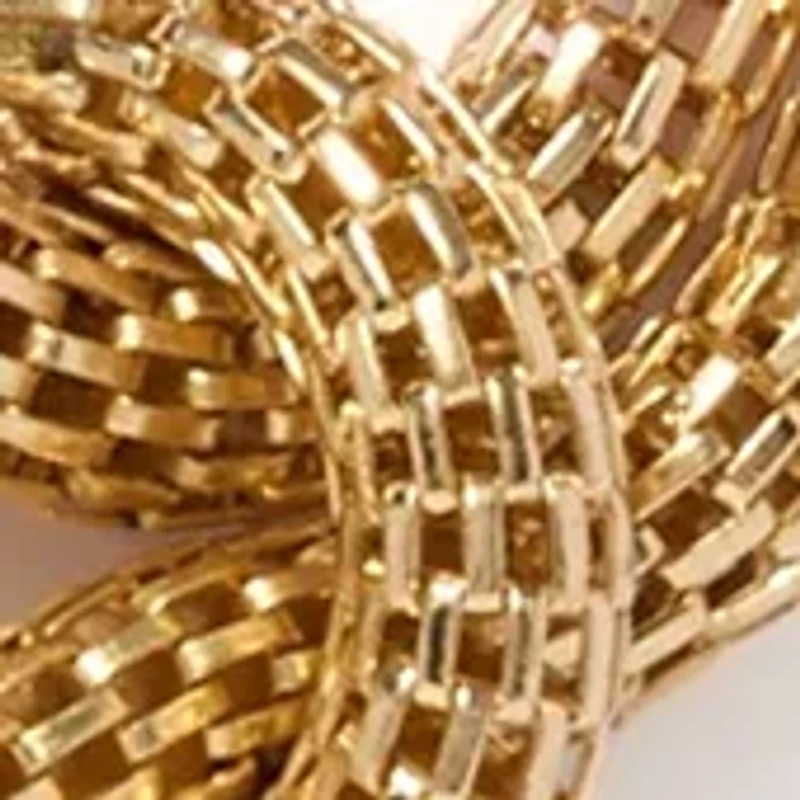 Knot Mesh Gold Tone Necklace