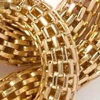 Knot Mesh Gold Tone Necklace