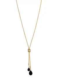 Two Stone Y-Neck Necklace