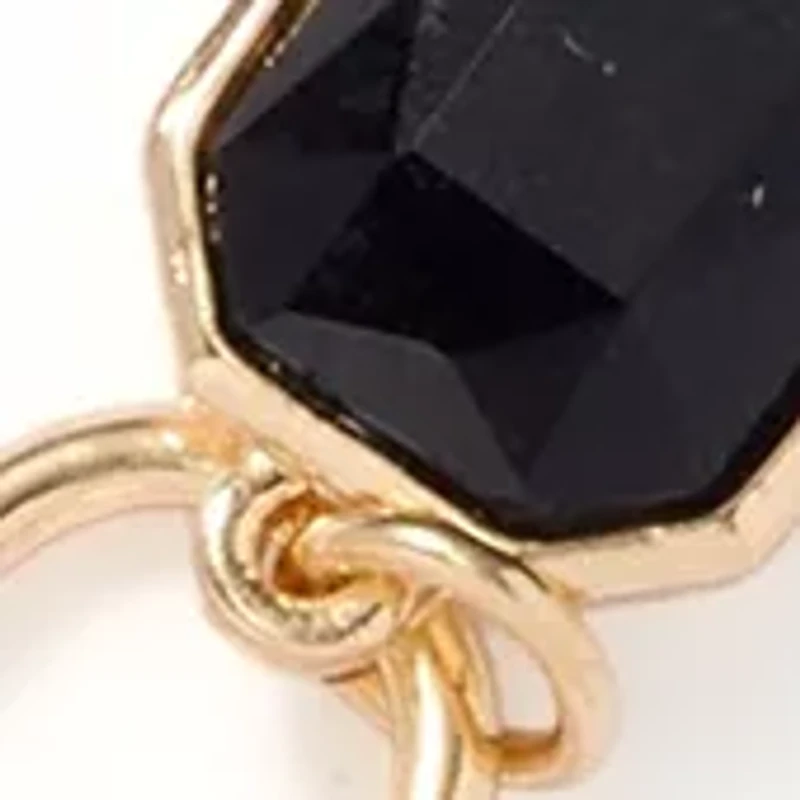 Mesh Chain with Red Stone Link Necklace