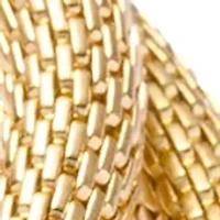 Mesh Gold Tone Stretch Bracelet Set