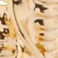 Textured Gold Tone Hoop Earrings