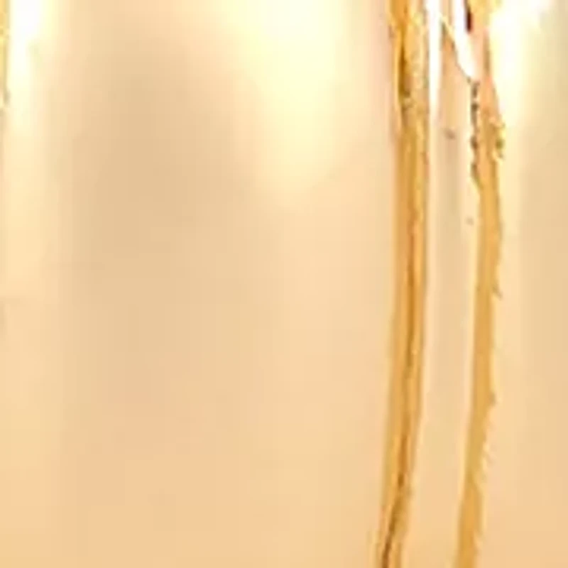 Ribbed Stretch Gold Tone Bangle Bracelet 