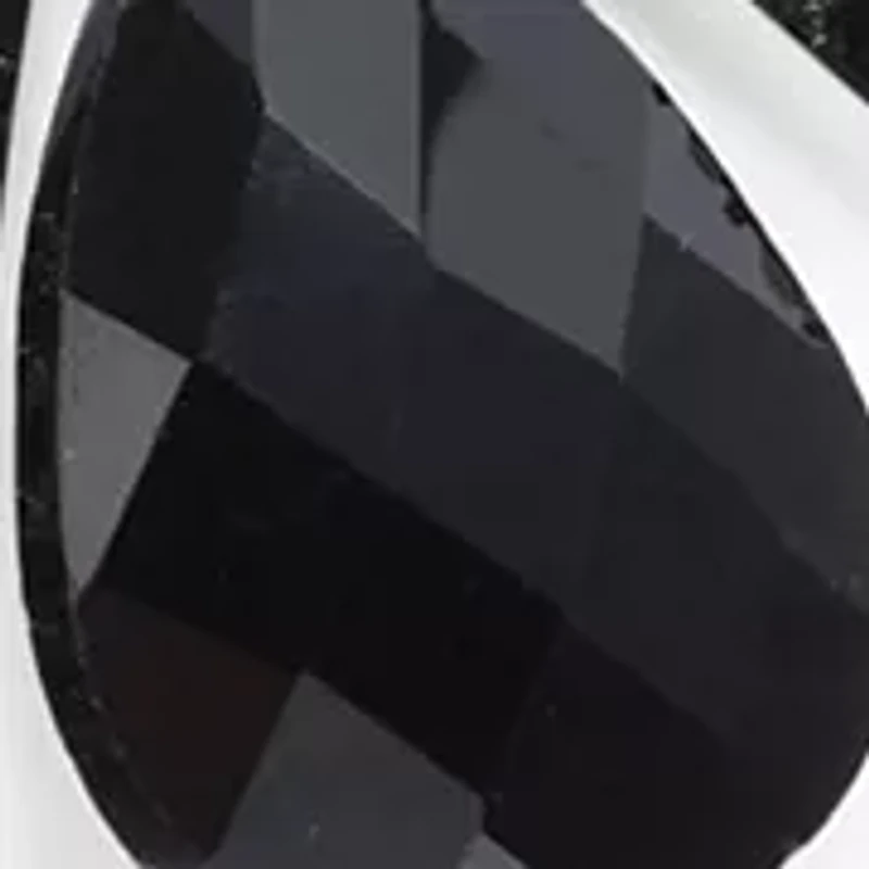 Orbital Jet Tear Drop Pendant Necklace