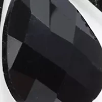 Orbital Jet Tear Drop Pendant Necklace