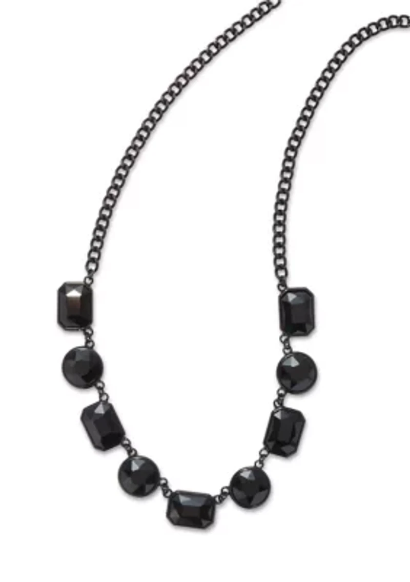 Jet Frontal Necklace