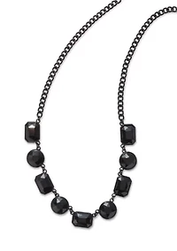 Jet Frontal Necklace