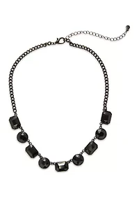 Jet Frontal Necklace