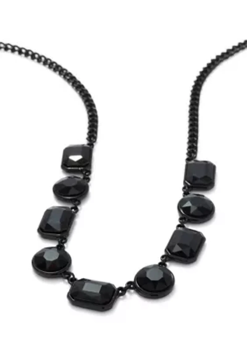 Jet Frontal Necklace