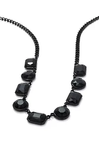 Jet Frontal Necklace