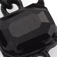 Jet Stone Linear Earrings