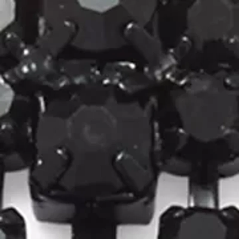 Jet Post Chandelier Earrings