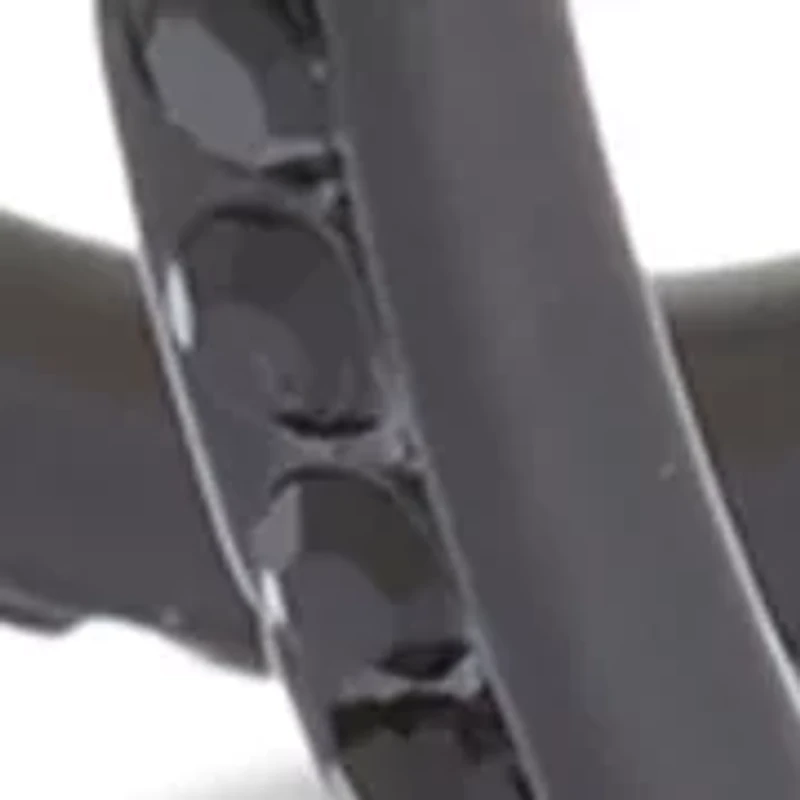 Jet Stone Pave Hoop Earrings