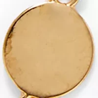 Two Row Crystal Disc Link Frontal Necklace