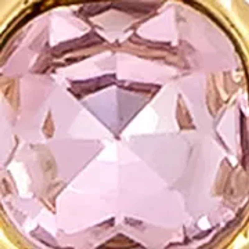 Multi Pastel Stone Post Hoop Earrings