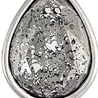 Linked Hematite Stone Station Necklace