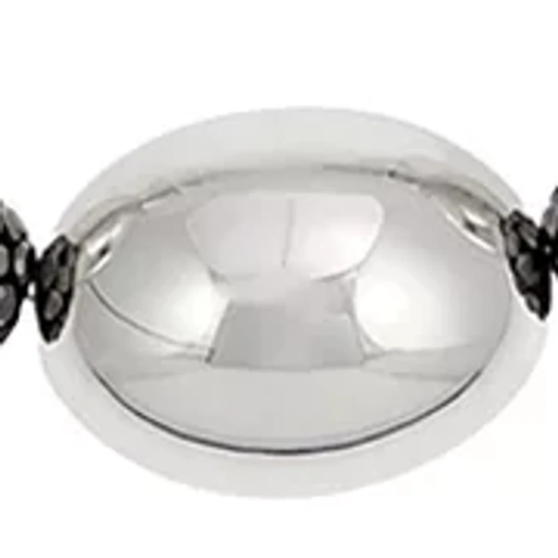 Long Oval Bead Necklace