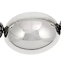 Long Oval Bead Necklace