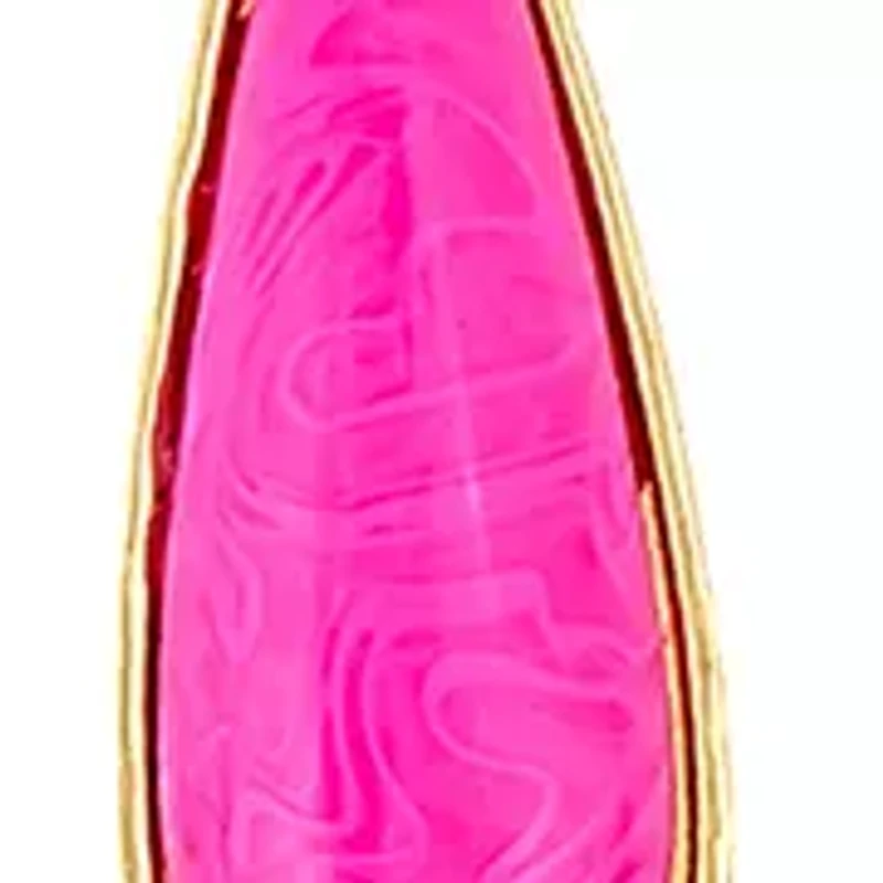 Gold Tone Linked Nuti Stone Y Necklace