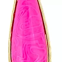 Gold Tone Linked Nuti Stone Y Necklace