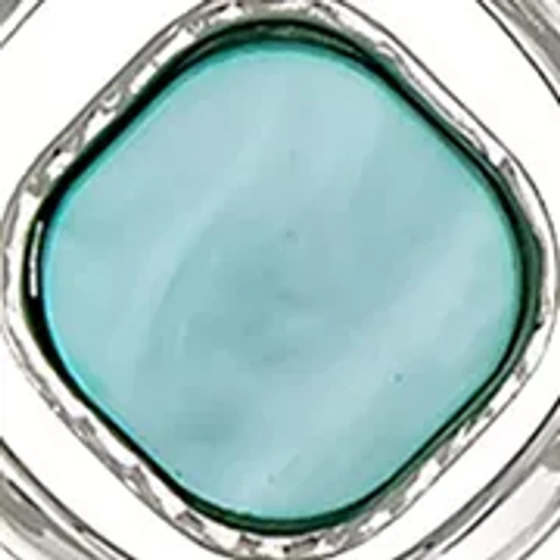 Aqua Orbital Pendant Necklace