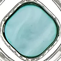 Aqua Orbital Pendant Necklace