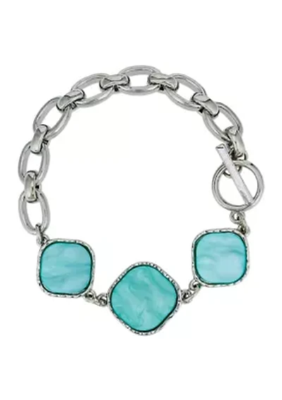 Aqua Acetate Frontal Bracelet
