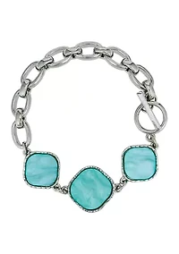 Aqua Acetate Frontal Bracelet