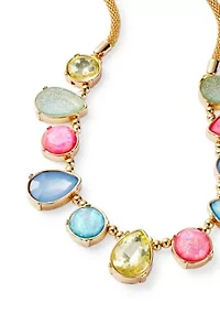 Multi Stone Frontal Necklace 