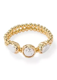 Pearl Frontal Stretch Bracelet