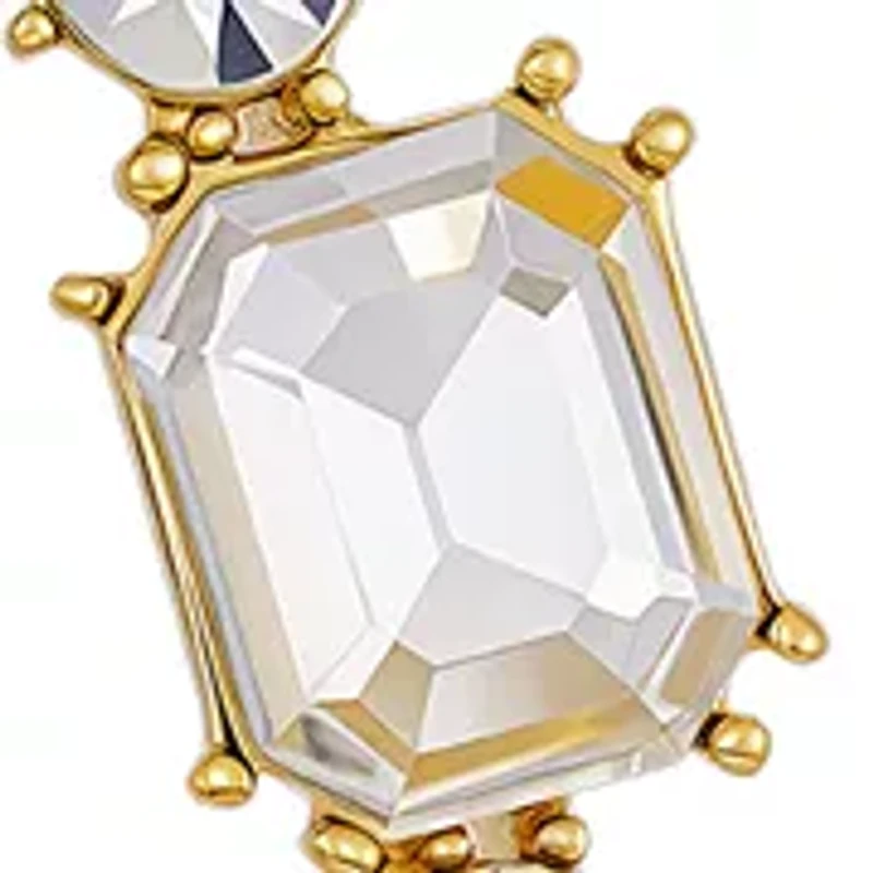 Crystal Cluster Door Knocker Earrings