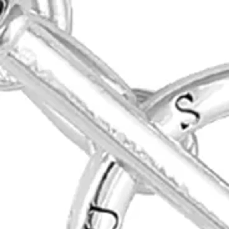 Silver-Tone Heart Toggle Necklace