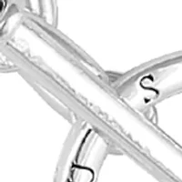 Silver-Tone Heart Toggle Necklace