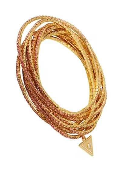 Set of 10 Stone Stretch Bracelets