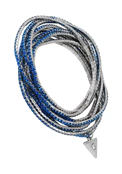 Blue Crystal Stretch Bracelets