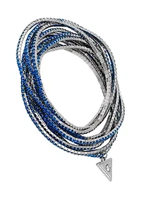 Blue Crystal Stretch Bracelets