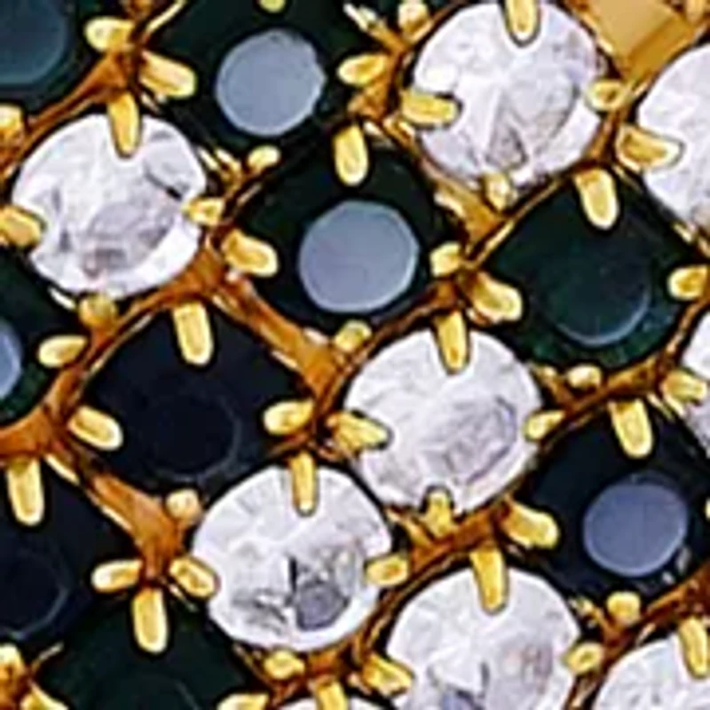 Crystal Multi-Row Gold-Tone Stretch Bracelet 10-Piece Set